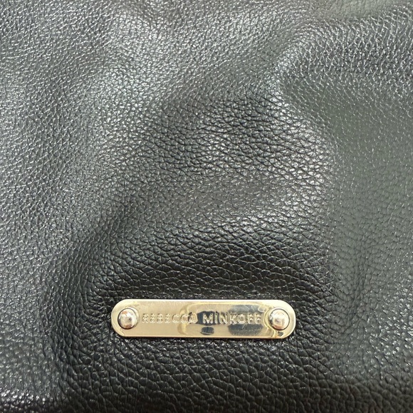 Rebecca Minkoff Elegant Black Leather armour top handle Handbag - Picture 8 of 15